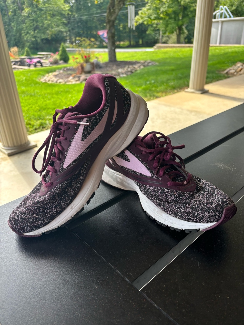 Brooks Women's Burgundy and Pink Running Shoes - Lightweight Comfort size 9